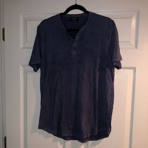 VELVET by Graham & Spencer Blue Henley Tee Shirt